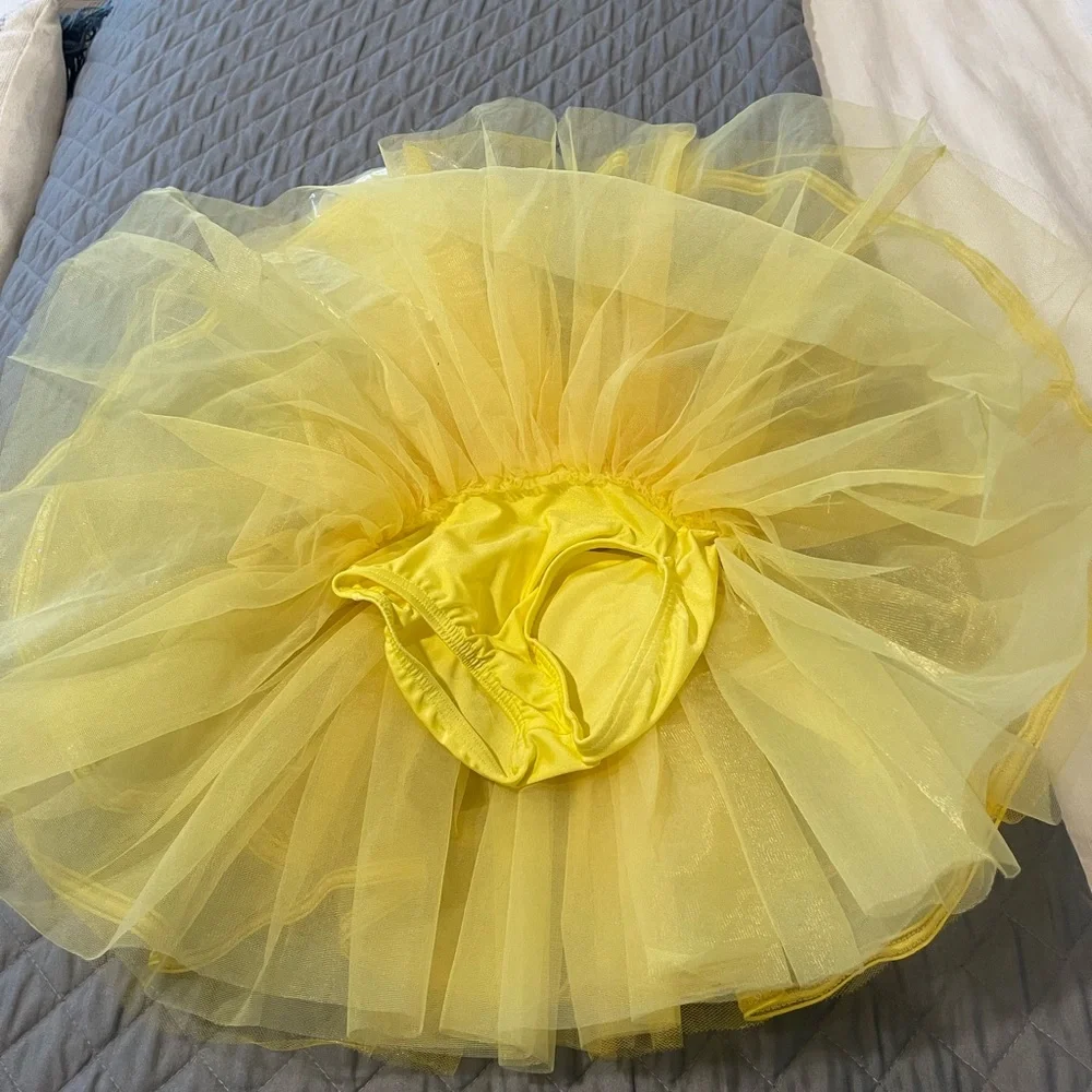 Revolution Sparkling Yellow Kids Dance Costume